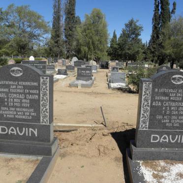 DAVIN Carl Conrad 1890-1959 &amp; Ada Catharina 1894-1981