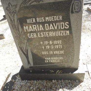DAVIDS Maria nee ESTERHUIZEN 1892-1971