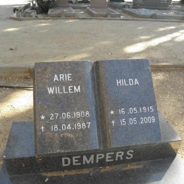 DEMPERS Arie Willem 1908-1987 &amp; Hilda 1915-2009