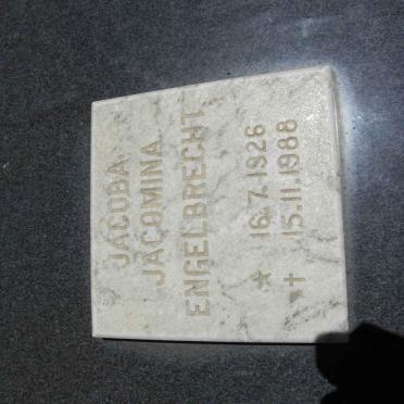 ENGELBRECHT Jacoba Jacomina 1926-1988