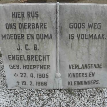 ENGELBRECHT J.C.B. nee HOEPFNER 1905-1966