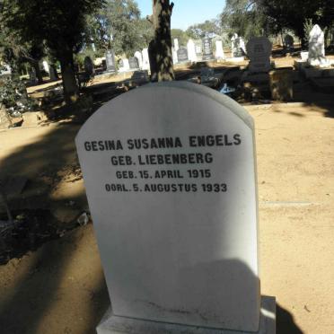 ENGELS Gesina Susanna nee LIEBENBERG 1915-1933