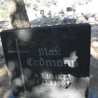 ERDMANN Max 1872-1965