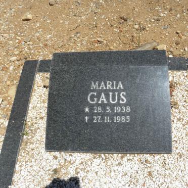 GAUS Maria 1938-1985
