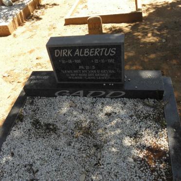 GADD Dirk Albertus 1936-1982