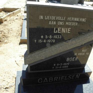 GABRIELSEN Boer 1929-1989 &amp; Lenie 1933-1979