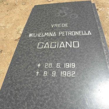 GAGIANO Wilhelmina Petronella 1919-1982