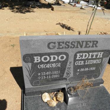 GESSNER Bodo 1921-2001 &amp; Edith LUDWIG 1930-