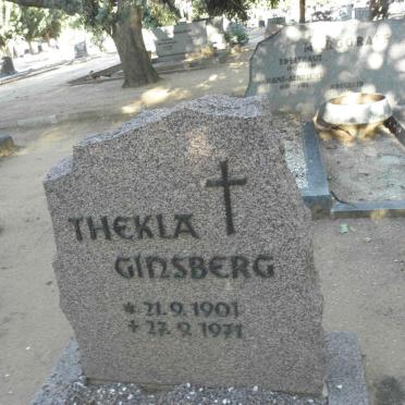 GINSBERG Thekla 1901-1971
