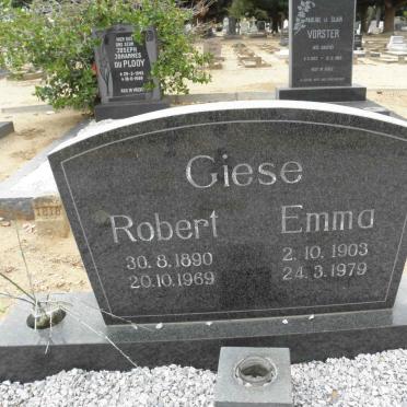GIESE Robert 1890-1969 &amp; Emma 1903-1979
