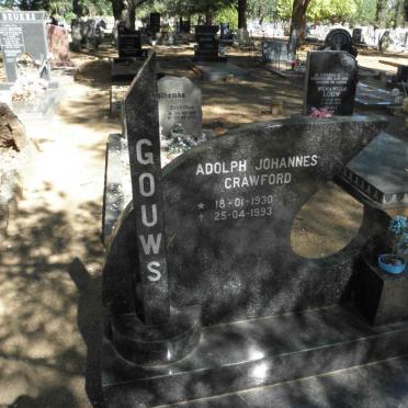 GOUWS Adolph Johannes Crawford 1930-1993