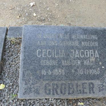 GROBLER Cecilia Jacoba nee VAN DER WALT 1888-1960