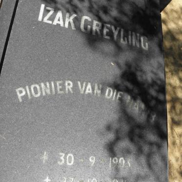 GREYLING Izak 1903-1971