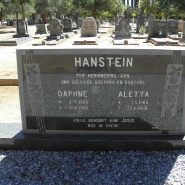 HANSTEIN Daphne 1965-1986 :: HANSTEIN Aletta 1963-1986