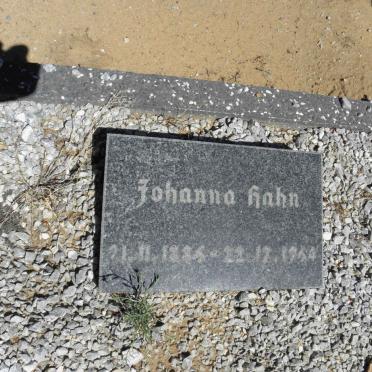 HAHN Johanna 1886-1964