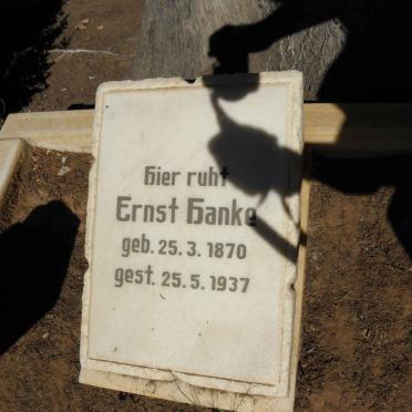 HANKE Ernst 1870-1937