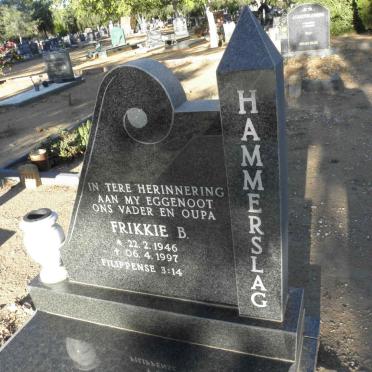 HAMMERSLAG Frikkie B. 1946-1997