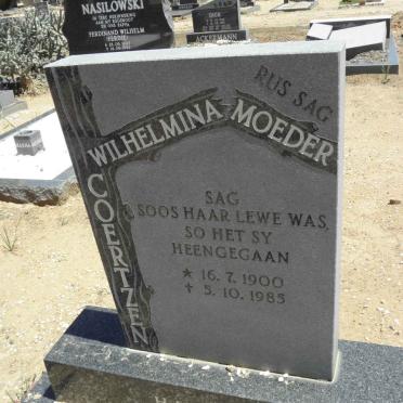 HATTINGH Wilhelmina nee COERTZEN 1900-1985