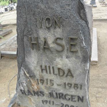 HASE Hans Jürgen, von 1911-2006 &amp; Hilda 1915-1981