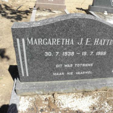 HATTINGH Margaretha J.E. 1938-1966