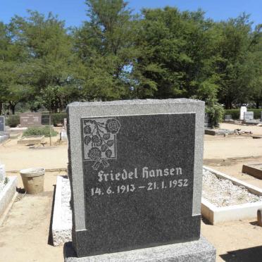 HANSEN Friedel 1913-1952