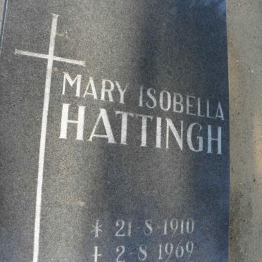 HATTINGH Mary Isobella 1910-1969