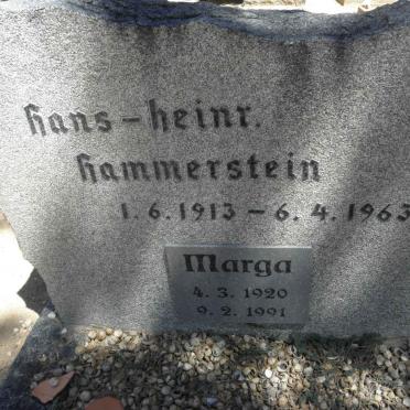 HAMMERSTEIN Hans-Heinr. 1913-1963 &amp; Marga 1920-1991
