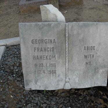 HANEKOM Georgina Francis 1911-1962