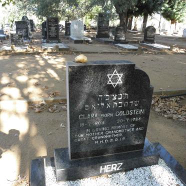 HERZ Clara nee GOLDSTEIN 1906-1984