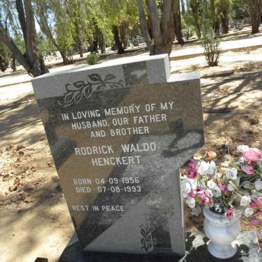 HENCKERT Rodrick Waldo 1956-1993