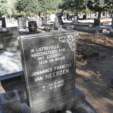 HEERDEN Johannes Francois, van 1968-1992