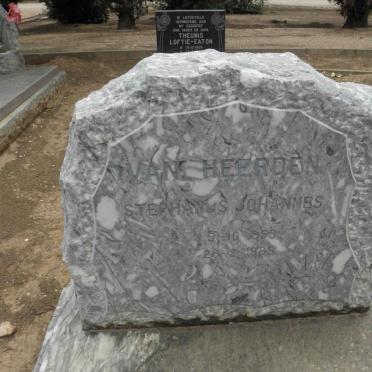 HEERDEN Stephanus Johannes, van 1958-1985
