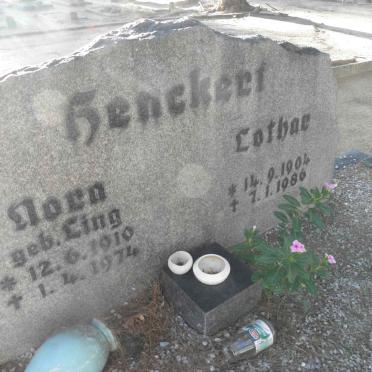 HENCKERT Lothar 1904-1986 &amp; Nora LING 1910-1974