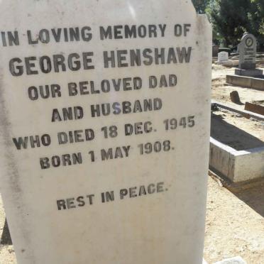 HENSHAW George 1908-1945