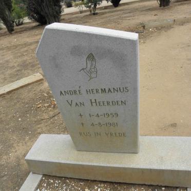 HEERDEN Andre Hermanus, van 1959-1981