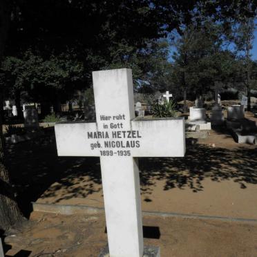 HETZEL Maria nee NICOLAUS 1899-1935
