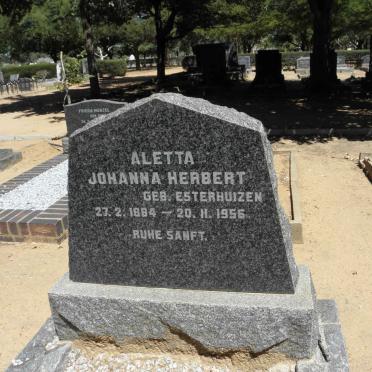 HERBERT Aletta Johanna nee ESTERHUIZEN 1884-1956