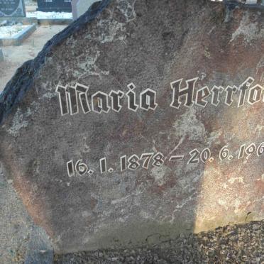 HERRFORTH Maria 1878-1960