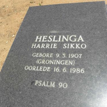 HESLINGA Harrie Sikko 1907-1986