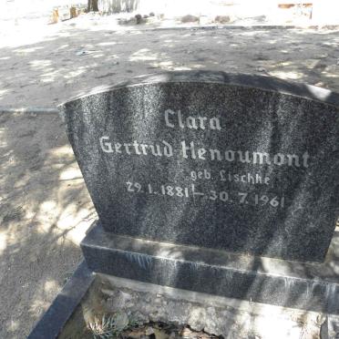HENOUMONT Clara Getrud nee LISCHKE 1881-1961