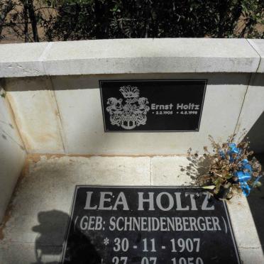 HOLTZ Ernst 1905-1998 &amp; Lea SCHNEIDENBERGER 1907-1950
