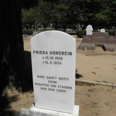 HONSBEIN Frieda 1906-1954