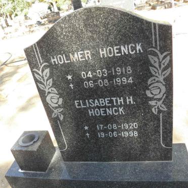 HOENCK Holmer 1918-1994 &amp; Elisabeth H. 1920-1998