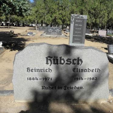 HüBSCH Heinrich 1884-1971 &amp; Elisabeth 1914-1983