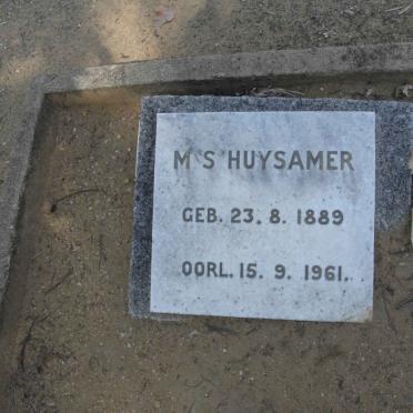HUYSAMER M.S. 1889-1961