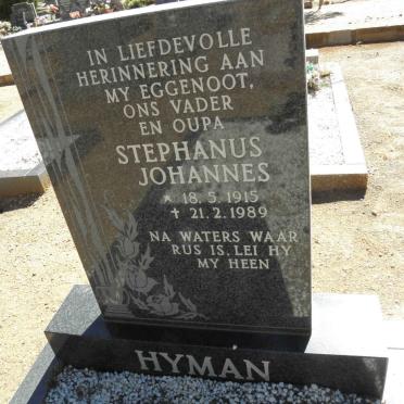 HYMAN Stephanus Johannes 1915-1989