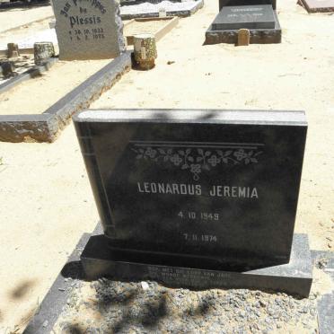 JEREMIA Leonardus 1949-1974
