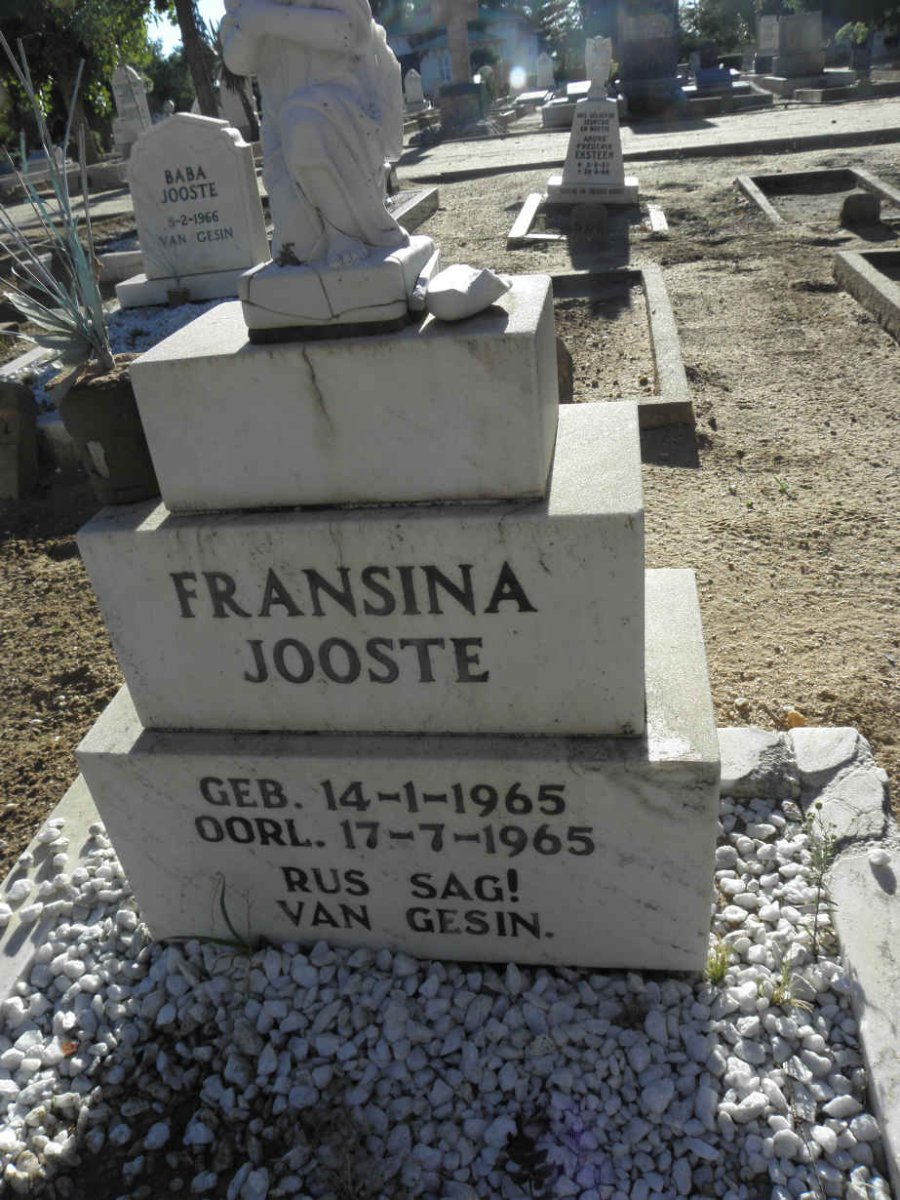 JOOSTE Fransina 1965-1965