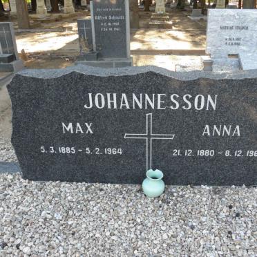 JOHANNESSON Max 1885-1964 &amp; Anna 1880-1964