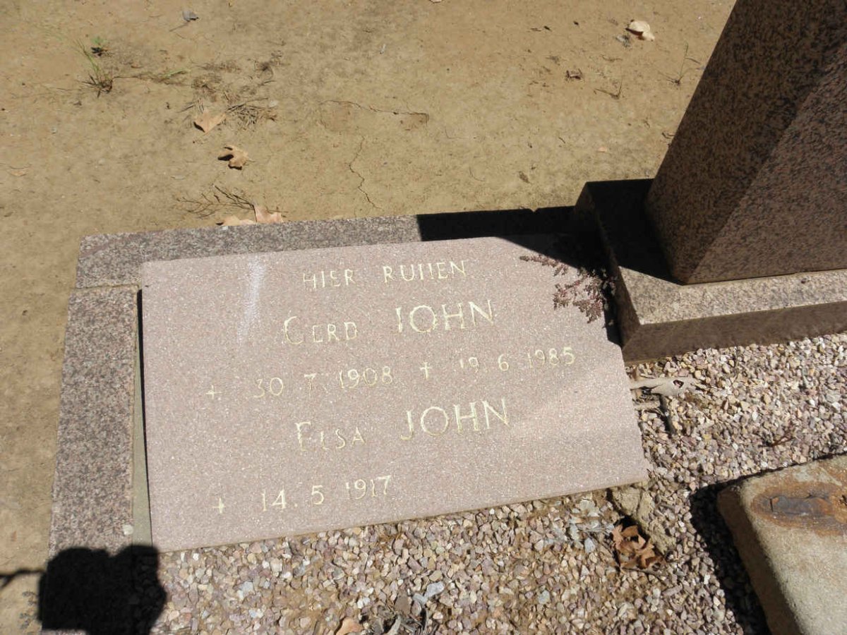 JOHN Gerd 1908-1985 &amp; Elsa 1917-